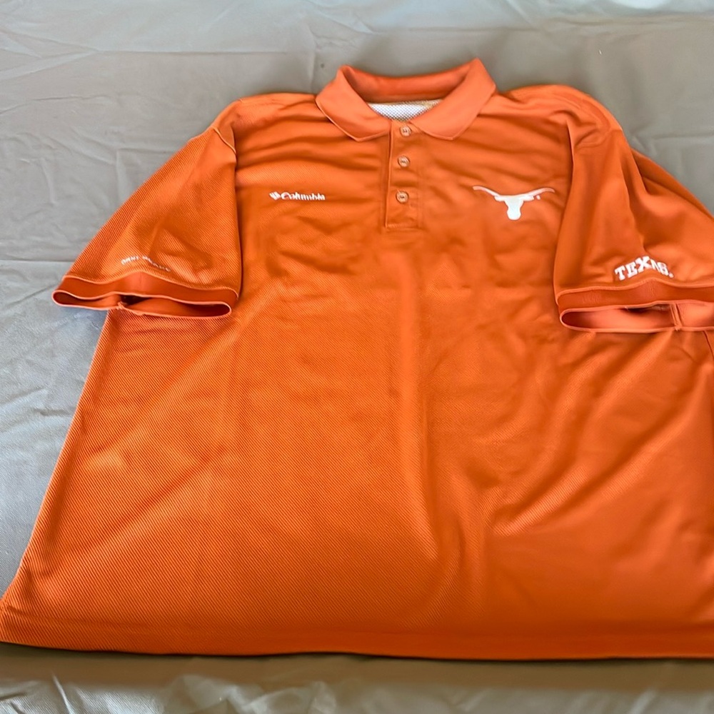 UT longhorns Columbia PFG collared polo size L